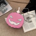 thumbnail image 4 of Bolso de calabaza novedoso para mujer bolso de hombro con cremallera bolso divertido de Halloween, 4 of 9