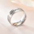 thumbnail image 4 of Kkkded Bague en Strass 1/2 Pcs de Bague de Mode en Alliage Zircon pour Couples, 4 of 7
