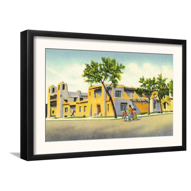 Santa Fe, New Mexico, Exterior View of the Art Museum Framed Art Print