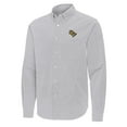 thumbnail image 2 of Men's Antigua Gray UCF Knights Porter Woven Tri-Blend Long Sleeve Button-Down Shirt, 2 of 3
