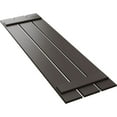 thumbnail image 6 of Ekena Millwork 17 1/8"W x 49"H True Fit PVC Three Board Spaced Board-n-Batten Shutters, Raisin Brown (Per Pair - Hardware Not Included), 6 of 8