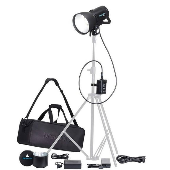 Broncolor LED F160 Versatility Kit with F160 LED Lamphead, 2x Reflector, Li-Ion Battery