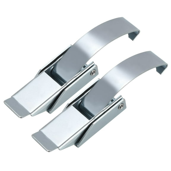 Uxcell 2Pack 4.84" 304 Stainless Steel Draw Toggle Latch with Spring-Steel Hook Silver