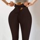 thumbnail image 1 of Puntoco Pantalones de yoga ajustados de color sólido de cintura alta para mujer Pantalones de yoga ocultos desnudos Puntoco Puntoco-5728, 1 of 6