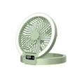 thumbnail image 1 of PUREKKI Home Desk Fan Dormitory Camping Digital Display Super-thin Mini Fan Foldable Small Night Light Bracket Fan, 1 of 6