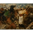thumbnail image 3 of Otto von Faber du Faur 18x15 Black Modern Framed Museum Art Print Titled - Reining in the Horses, 3 of 5