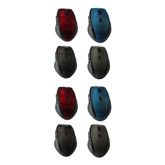 Seitruly Ratón inalámbrico de moda para ordenador, receptor USB, ratón para juegos de 2,4 GHz, ratón ergonómico de 1600 DPI, ratón óptico USB para Type3 NO3