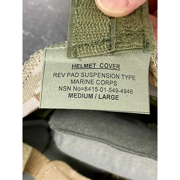 USMC Gentex Lightweight Military Helmet with Chin Strap
