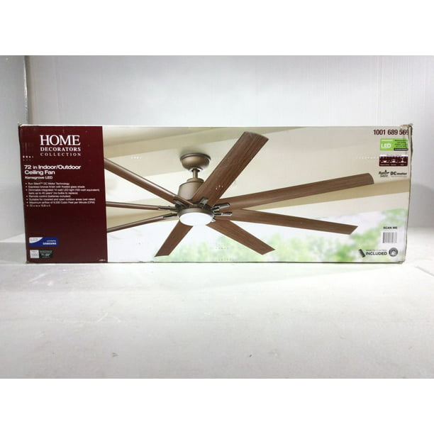 Home Decorators Collection Kensgrove 72 In Led Indoor Outdoor Espresso Bronze Ceiling Fan With Remote Control New Open Box Com - Home Decorators Collection Outdoor Ceiling Fan