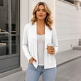 thumbnail image 4 of UQJfacai Knit Cardigan Sweater For Women Classic Long Sleeve Open Front Lightweight Jacket Fall Layering Outwear, 4 of 6