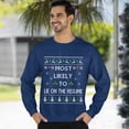 thumbnail image 3 of Funny Christmas Sweatshirt, Lie on the Resume Ugly Christmas Sweater, Office Xmas Sweater, 3 of 5