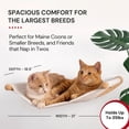 thumbnail image 3 of Cat Wall Hammock Mounted Bed For Large Cats, Holds Up To 35 Lbs, 3 of 9