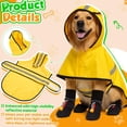 thumbnail image 3 of Impermeable y Zapatos para Perro Sunnymove para perros de 4.5-10 kg Amarillo (es_MX), 3 of 6