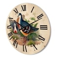 thumbnail image 3 of Designart 'Ancient Birds In The Wild IV' Traditional Wood Wall Clock, 3 of 5