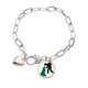 thumbnail image 1 of Vómito,vómito,vómito. Pulsera de cadena de corazón joyería encanto moda, 1 of 3