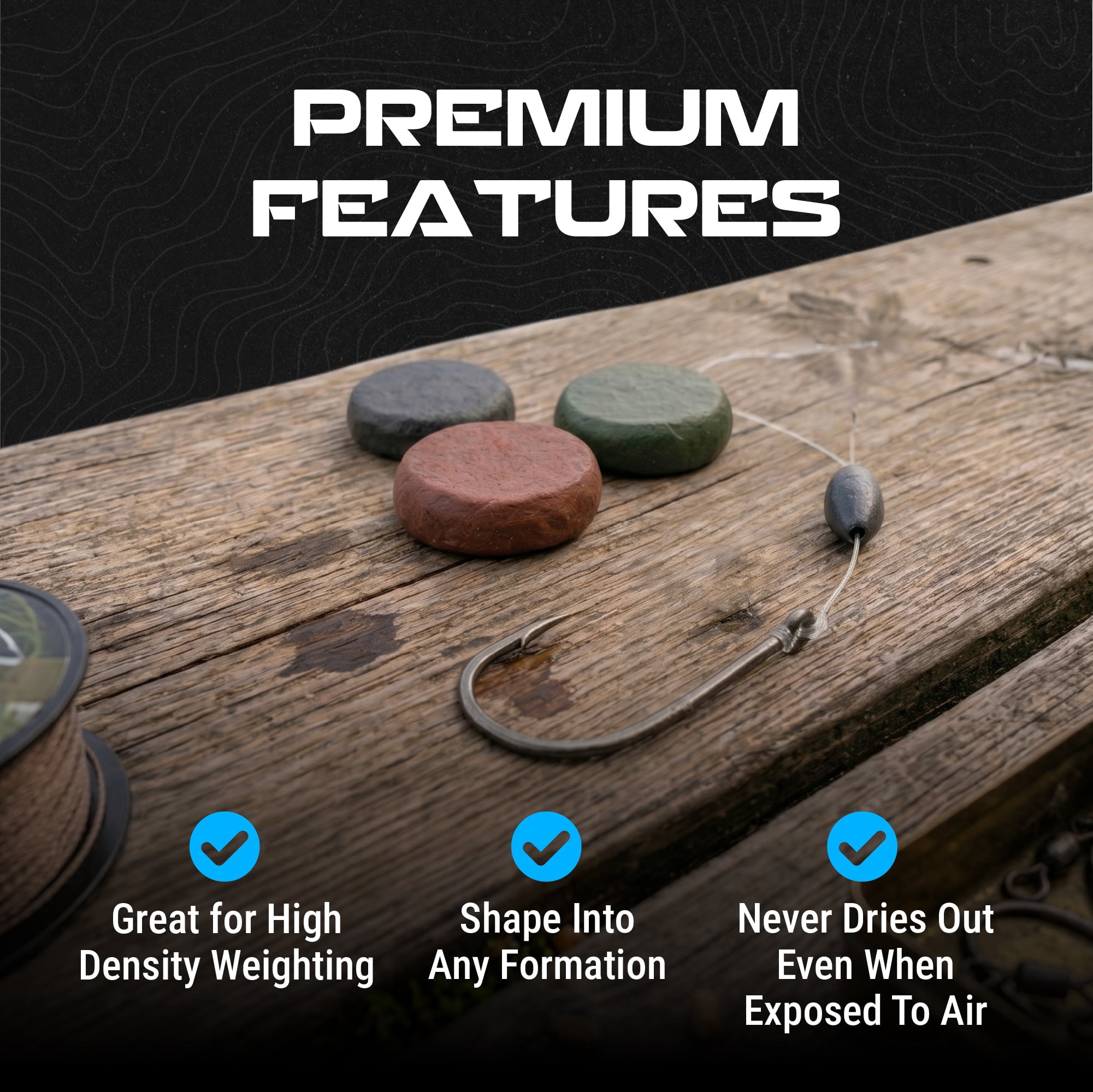 Reaction Tackle Tungsten Putty - 2oz / 60g - Black