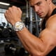 thumbnail image 4 of Reloj para hombre, resistente al agua, informal, con luz nocturna, de cuarzo y aleación, 4 of 6