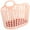 Pink, variant on HEATSHAKING Pink Foldable Plastic Storage Basket For Shower Toy 1Set 11.2X8.1X5.5In