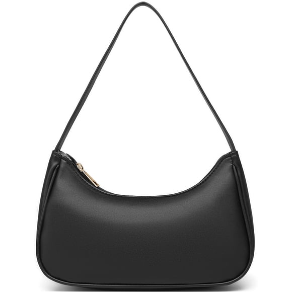 Bolso de hombro Afashor Hobo de piel vegana negro