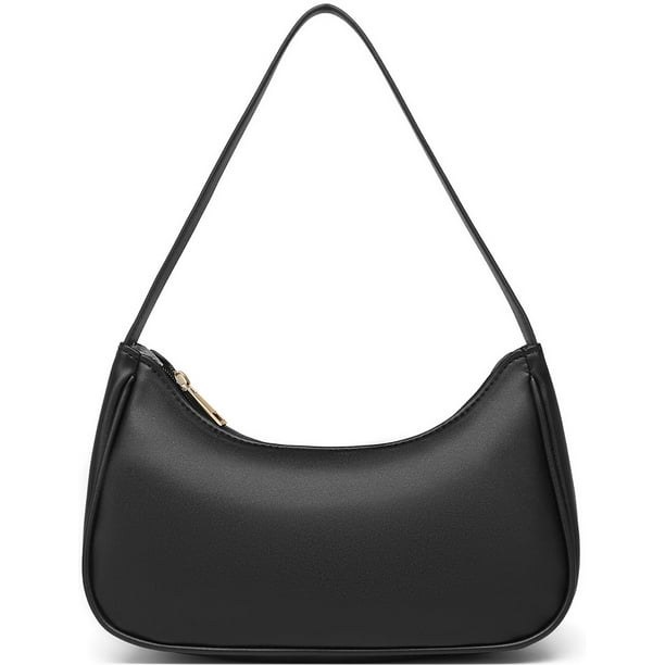 Bolso de hombro Afashor Hobo de piel vegana negro