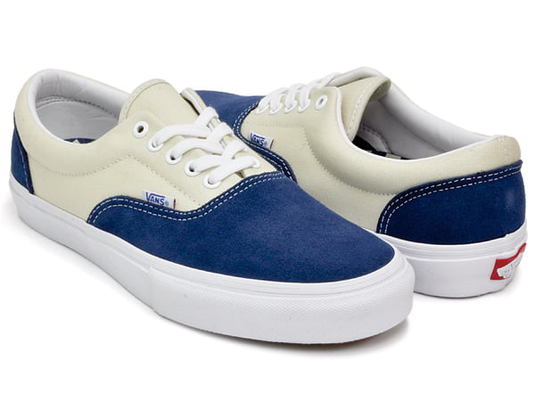 Vans Mens Era Pro Sneakers Blue/White 