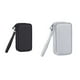 thumbnail image 3 of Qarigey Estuche para disco duro externo portátil Protección Bolsa de transporte Cable de carga Bolsas de almacenamiento Organizador de Envolturas para manijas de equipaje Gris, 3 of 6
