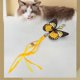 thumbnail image 3 of varita de juguetes para gatos,Cat Tassel Toy Juguetes interactivos Gatos de interior,Ejercicio de entrenamiento de reemplazo de cabeza de teaser de ,Kitty Playing Fun Butterfly Yuyangstore varita de juguetes para gatos, 3 of 8