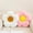 White Light Pink, variant on HonorHut 2 Pcs Flower Shaped Throw Pillow 13.7Inch Cute Daisy Floor Seat Cushion for Bed Sofa Couch Home Decor Bedroom Living Room Chair White Green