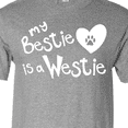 thumbnail image 4 of Inktastic Bestie Westie T-Shirt, 4 of 5
