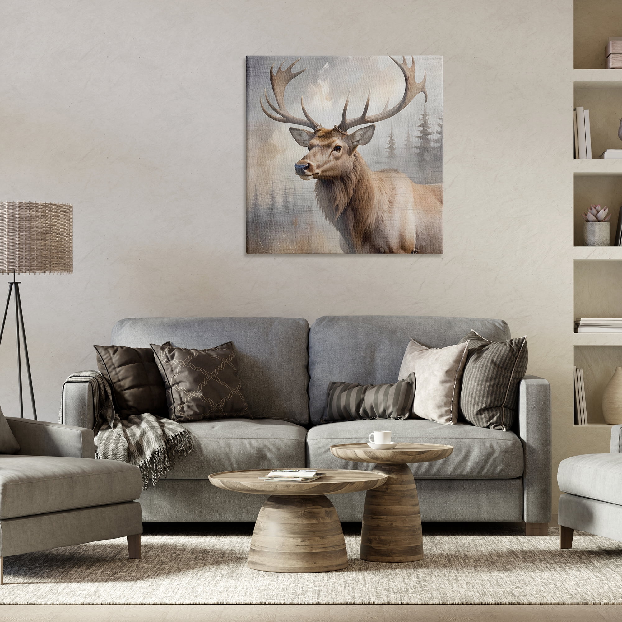Stupell Industries Graceful Forest Stag Canvas Wall Art, design by Susan Arnot