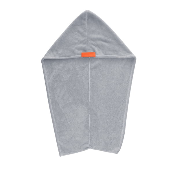 Toalla de secado de pelo de coral suave y absorbente, ideal para usar como turbante o envoltura para el cabello después de la ducha. Diseño simple de color sólido, ideal para usar en el baño.