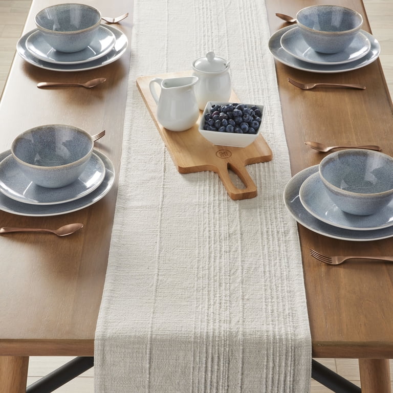 Better Homes & Gardens Beige & Gray Woven Table Runner photo 5