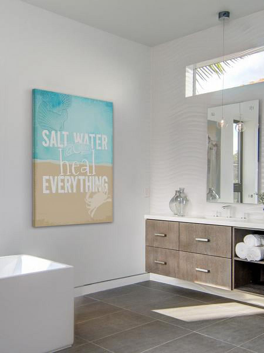 "Salt Water" Painting Print on Wrapped Canvas