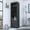 Black, variant on Kitchen Wine Racks Vegas Bar Cart, Two Tier Cabinet With Glass Door, Six Cubbies For Liquor,Wine Racks For Kitchen Counter