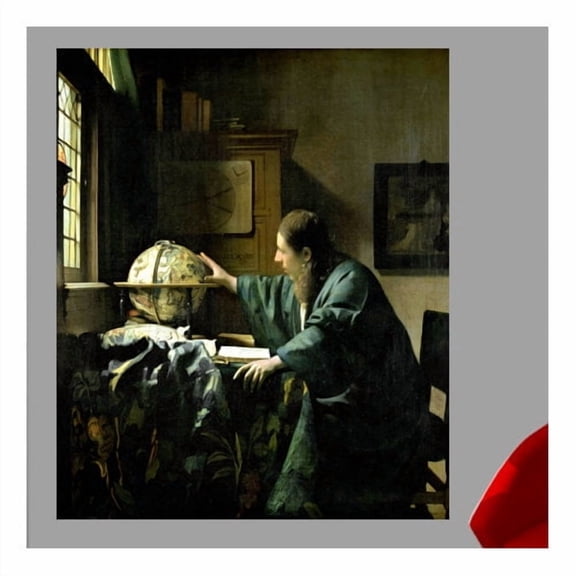 Wallhogs Vermeer The Astronomer (1668) Wall Mural