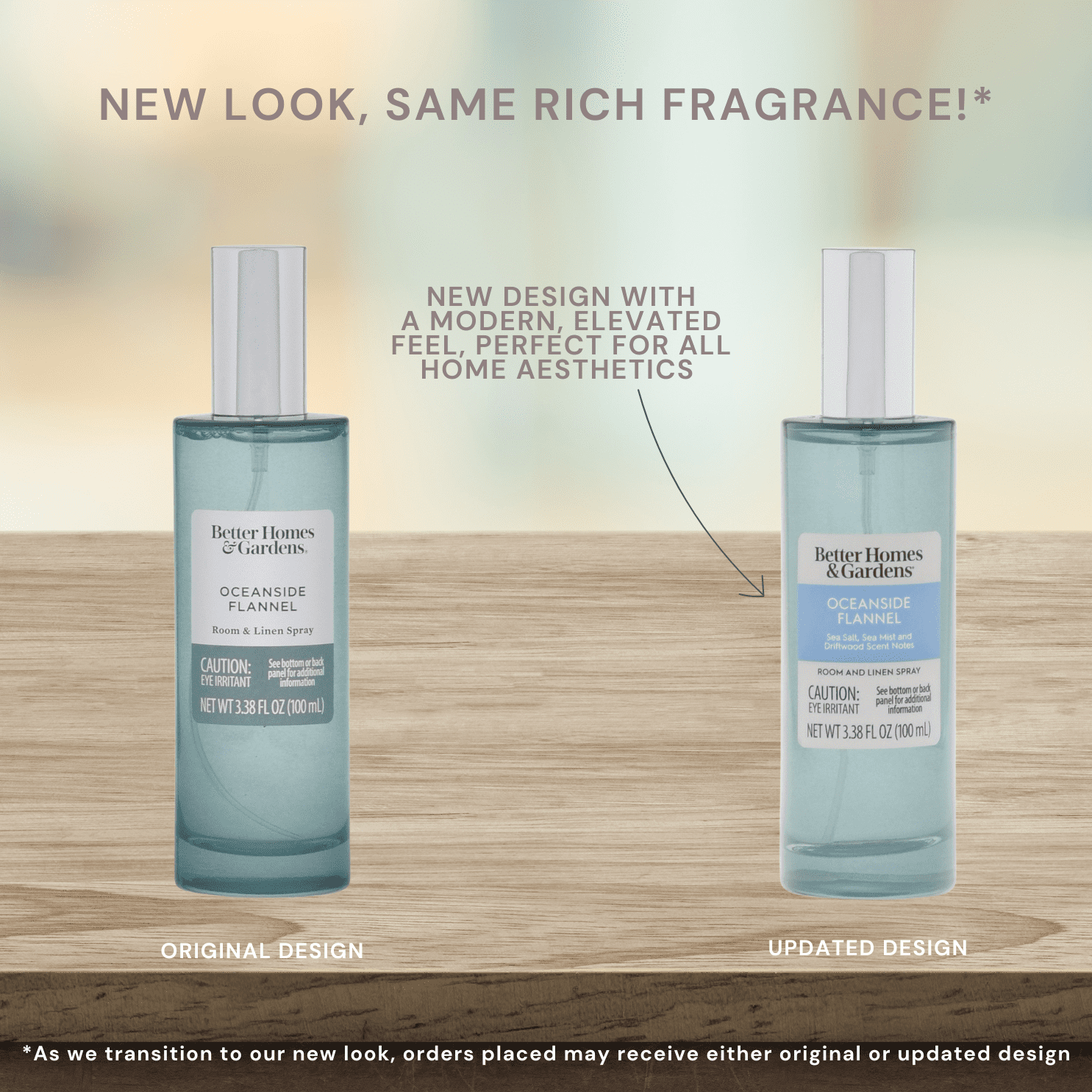 Better Homes and Gardens Salted Coconut and Mahogany Scented Room and Linen Spray 3.38 Fl Oz (100mL).