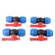 thumbnail image 5 of Blantye 4 Piezas PE válvula de Cierre de válvula de Bola Recta Accesorios de Accesorios de tubería de jardín para el hogar(3/4 Inch), 5 of 5