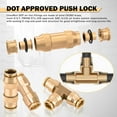 thumbnail image 4 of 76 Pcs Brass DOT Air Line Fittings Kit Push Lock Air Fittings Push to Connect Fittings NPT Thread & Quick Connect Air Hose Fittings for DOT Air Line Air Hose Pneumatic Tubing, 4 of 8