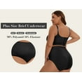 thumbnail image 6 of Plus Size S-4XL High Waisted Briefs for Women Plus Size Ladies Underwear Stretch Full Coverage Panties 4 Pack, 6 of 8