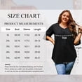 thumbnail image 5 of TEMOFON Womens Plus Size Tops Summer V Neck 3/4 Sleeve Blouses Casual Loose Tunic Tops Flowy Business Dressy Blouses 4XL, 5 of 7