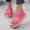 Hot Pink, variant on Orthopedic Sandals for Women Summer Flat Arch Support Dress Shoes 2026 Comfy Non Slip Slip on Open Toe Slippers (Black)