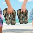 thumbnail image 5 of YAZAOOSummer Flip Flops Creatively Cosmic Sunburst Simple Beach Sandals, 5 of 8