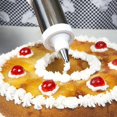 thumbnail image 4 of Juego de decoración de acero inoxidable, prensa de galletas, crema, pastelería, boquilla extrusora, herramientas para hornear de cocina (color: Azul), 4 of 5