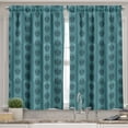 thumbnail image 2 of Ambesonne Damask Valance & Curtain, Medieval Gothic Rococo, 55"x36", Petrol Blue, 2 of 6