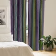 thumbnail image 2 of Ambesonne Abstract Curtains, Curved Stripes Design, Pair of 28"x63", Multicolor, 2 of 5