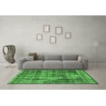 thumbnail image 3 of Ahgly Company Indoor Square Oriental Green Industrial Area Rugs, 3' Square, 3 of 4