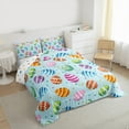 thumbnail image 3 of Manfei Kawaii Easter Egg Bedding Comforter Set, Colorful Polka Dots Twin Comforter Sets, Teens Boys Girls Kids Reversible Bedding Set, Super Cozy Room Decor, 2-Piece, 3 of 8
