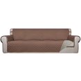 thumbnail image 1 of Housse de Sofa Matelassée Réversible 4 Places, Protecteur de Meuble Résistant à l'Eau, Housse de Canapé Lavable avec Mousse Antidérapante et Sangles Élastiques pour Enfants, Chiens, Animaux (XX Grand, Brun/beige), 1 of 7