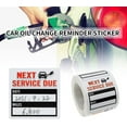 thumbnail image 4 of Oil Change Stickers 300 Pcs 2x2" Service Black Stickers, Next Service Due Reminder Sticker Roll, Removable Vinyl Stickers In Roll With Perforation Lin, 4 of 5