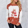 thumbnail image 2 of Sudaderas de Cuello Redondo de Navidad Para Mujer Moda Casual Impreso Blusa de Manga Larga Tops Con Capucha Odeerbi ODB194431, 2 of 5